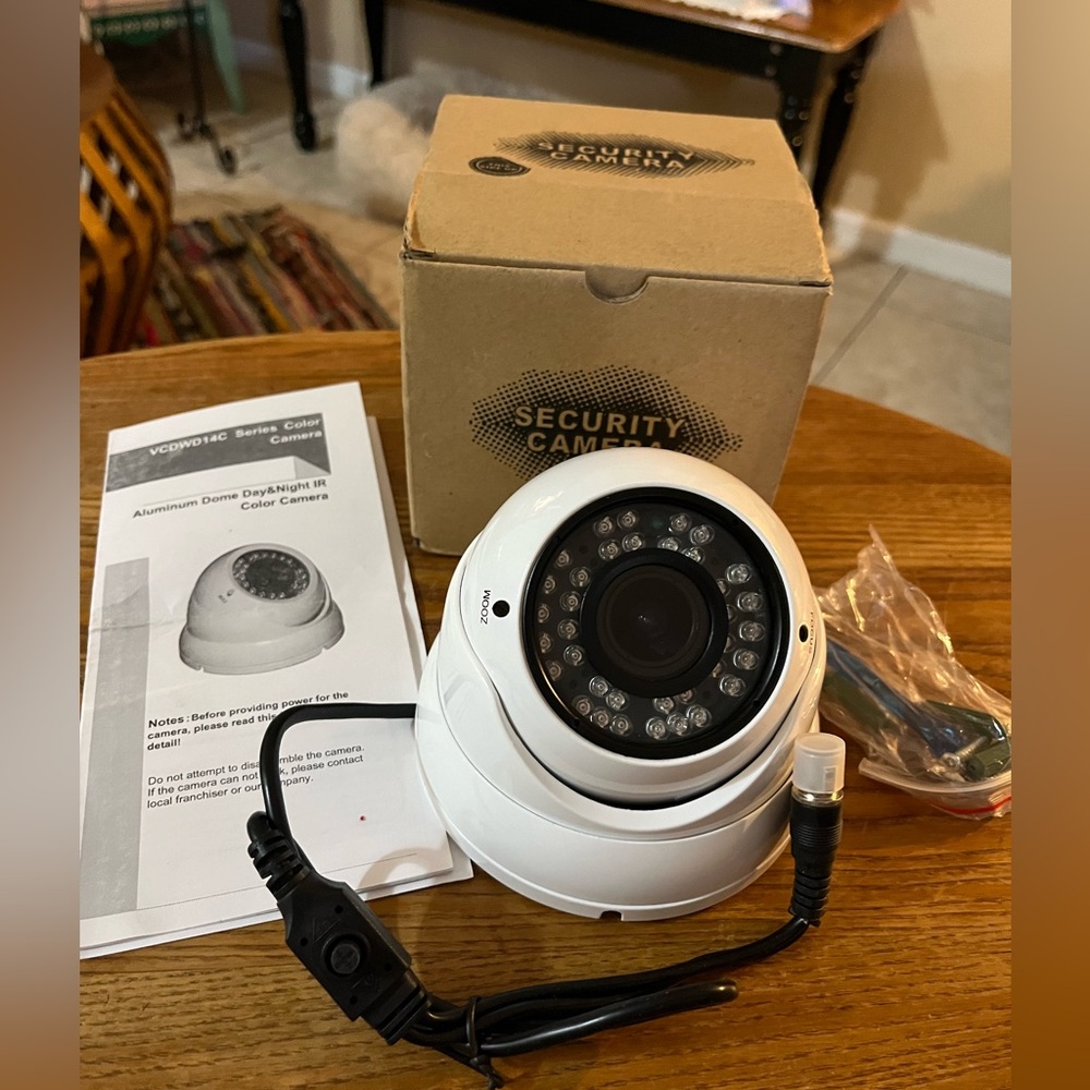 NIB Aluminum Dome Security Camera - Day or Night Color IR - 2.8 - 12mm Lens